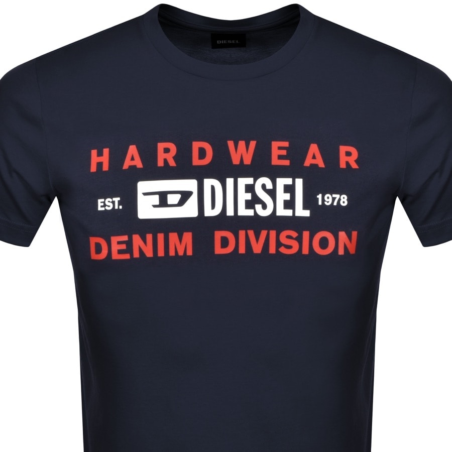 Alternative Image for ProductDiesel T Diegos Short Sleeved T Shirt Navy2